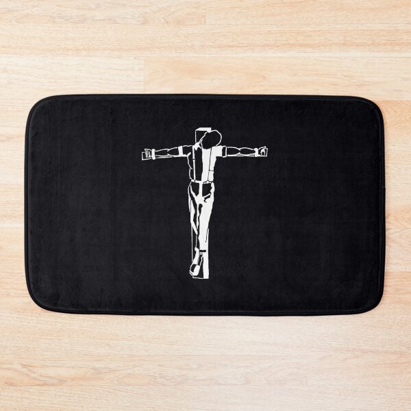 Item preview, Crucified Skinhead Silhouette — Punk Street Art Style designed and sold by urlobabtt46.