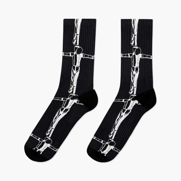 Item preview, Crucified Skinhead Silhouette — Punk Street Art Style designed and sold by urlobabtt46.