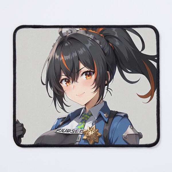 Item preview, Zhu Yuan Smiling Pose Zenless Zone Zero Anime Girl designed and sold by thedarvills.
