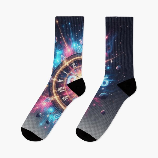 Item preview, Cosmic New Year 2026: Galactic Clock of Celestial Countdown" designed and sold by MonaRose_Art.