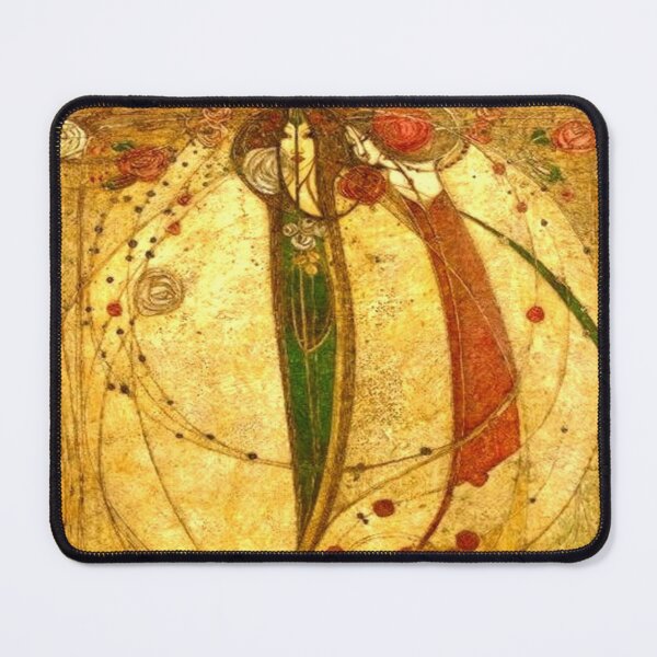 Item preview, White Rose and Red Rose by Margaret Macdonald Mackintosh (1902)// Public Domain designed and sold by Vernissage-dart.