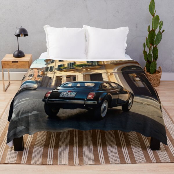 Item preview, Midnight Charm, Classic Black Fiat 500 in the Old Italian Town designed and sold by BlareBlare.