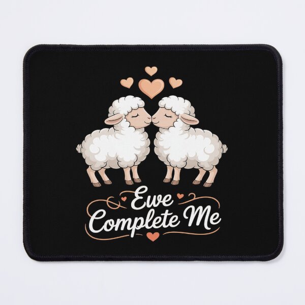 Item preview, Ewe Complete Me Sheep Farm Humor Pastel Artwork designed and sold by KingsLife1994.