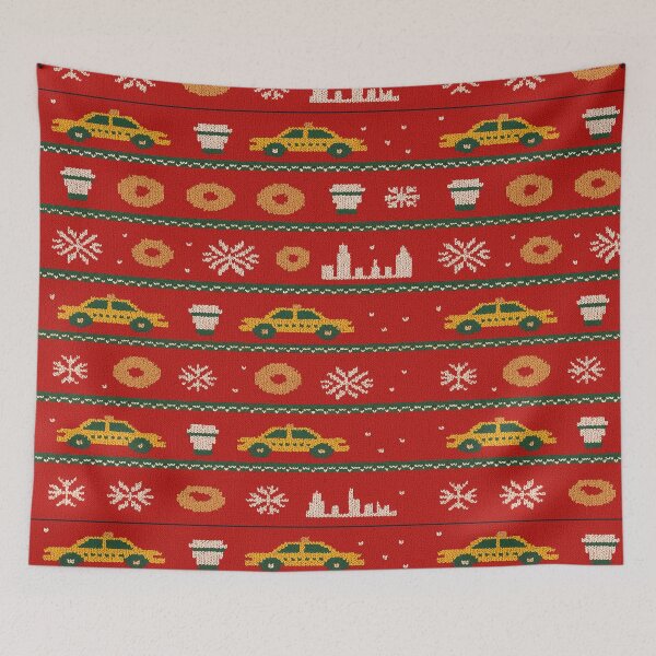 Item preview, Ugly Sweater NYC: Taxis, Coffee & Christmas Lights designed and sold by Globalcitytees.