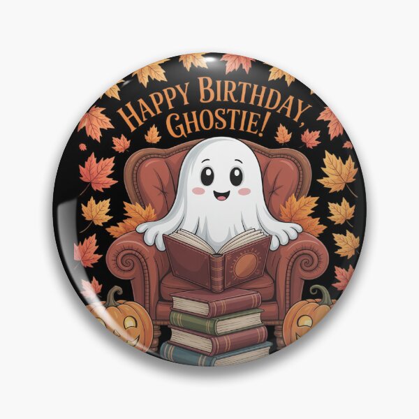 Item preview, happy birthday ghostie designed and sold by HuValverdeArt.