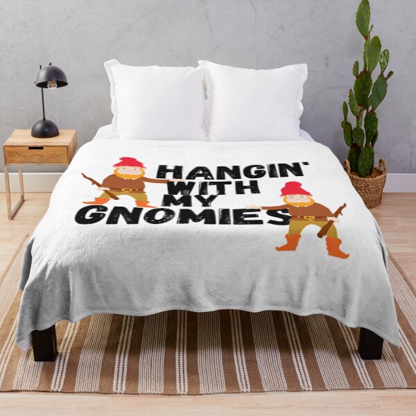 Item preview, Gnomies My Happy Hangin Vintage With Funny Holiday Quote designed and sold by Rackaam777Art.