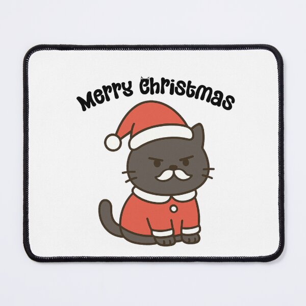 Item preview, Cute Black Cat In Santa Costume designed and sold by OHMUCollection.