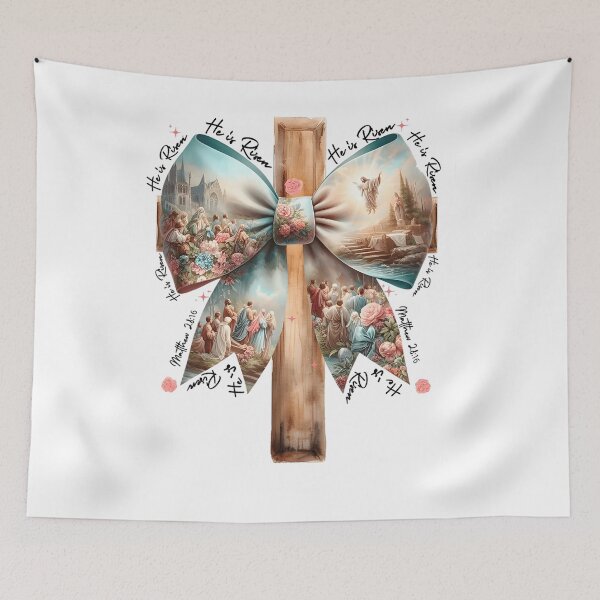 Item preview, during Jesus Easter, Christ, resurrection the to of used commemorating Christianity It from dead is being crucified. in celebrate especially the resurrection his after commonly designed and sold by JUSchallerArt.