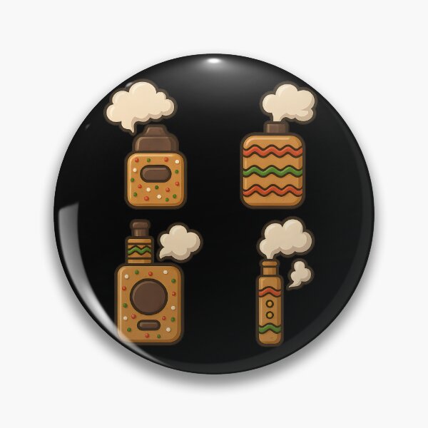 Item preview, Vape Cookies – Cute Christmas E-Cigarette Cookie Sticker Set designed and sold by House of Taste Vape Designs.