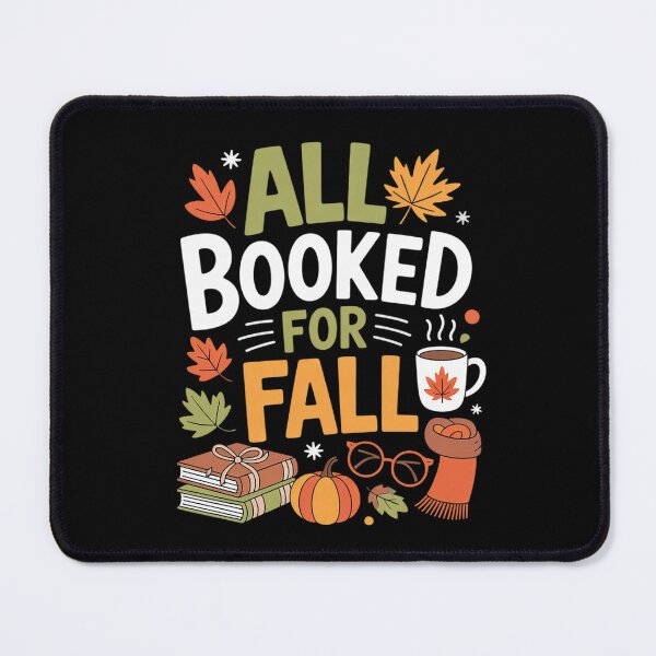 Item preview, All Booked for Fall Books Coffee Fall Leaves Pumpkins Autumn  designed and sold by HuValverdeArt.