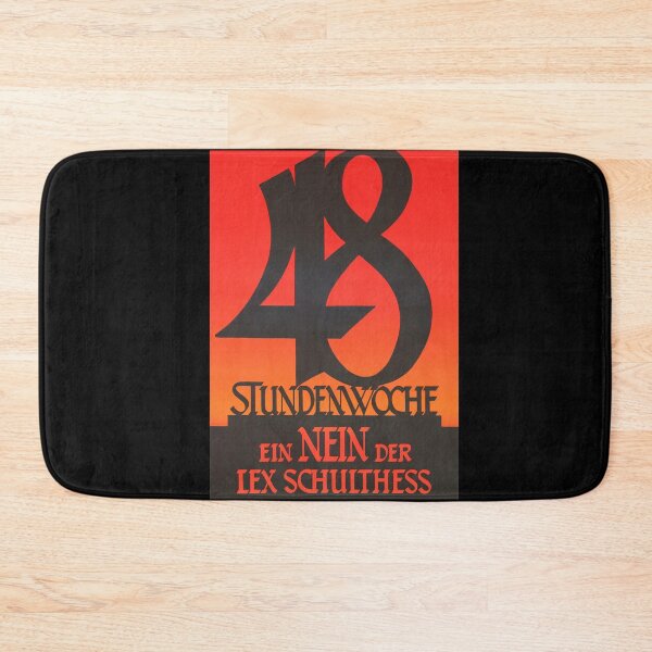 Item preview, Vintage Political Poster | Red & Orange Gradient | 48 Hour Week Art | Labor Movement | Swiss Lex Schulthess Protest designed and sold by artofuniverse.