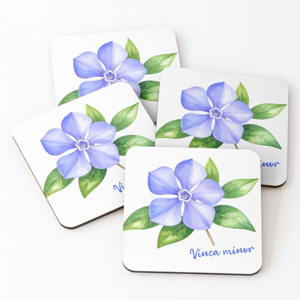 Item preview, Vinca Minor - Botanical Illustration designed and sold by Litely.