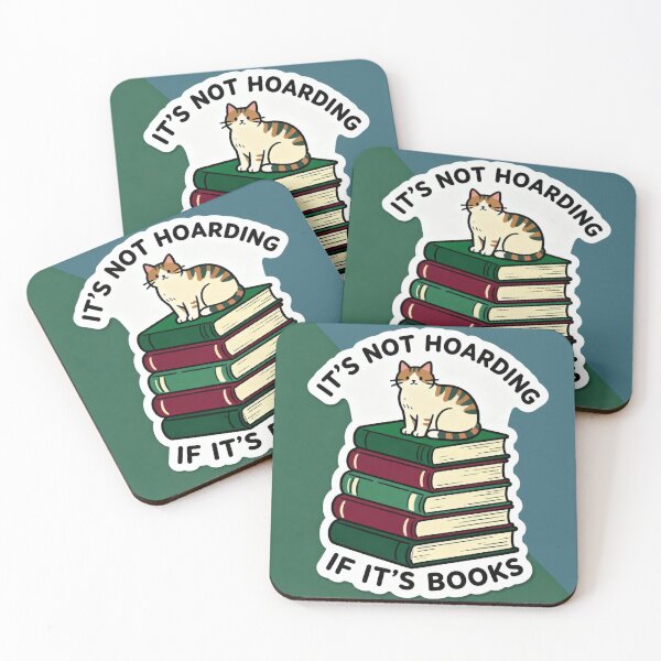 Item preview, It's Not Hoarding If It's Books  designed and sold by GeoWhimsy Studio.