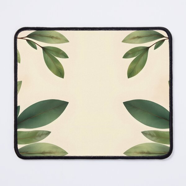 Item preview, Green Eucalyptus Watercolor Frame – Botanical Beige Background with Copy Space designed and sold by EmeraldeaArt.