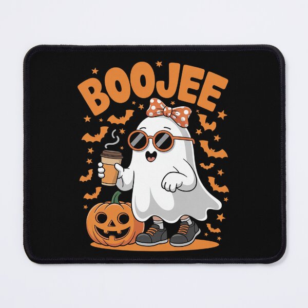 Item preview, Boo Jee Ghost With Coffee Coquette Bow Halloween Women Girl  6  designed and sold by GGrizeldaRivas.