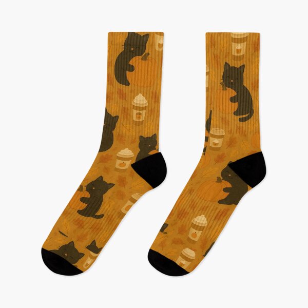 Item preview, Pumpkin Spice Cats – Seamless Fall Pattern designed and sold by MagicMeow1.