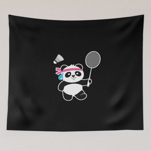 Item preview, Exhausted badminton panda designed and sold by KingsLife1994.