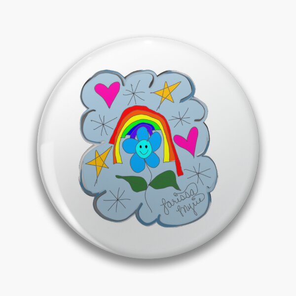 Item preview, Flower, Rainbow, Stars, Hearts, Drawing, Signed By Artist, Larissa Myrie designed and sold by larissa-myrie.