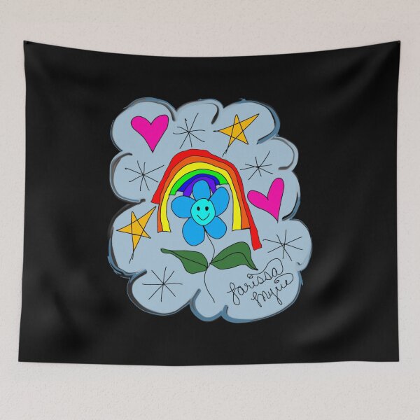Item preview, Flower, Rainbow, Stars, Hearts, Drawing, Signed By Artist, Larissa Myrie designed and sold by larissa-myrie.