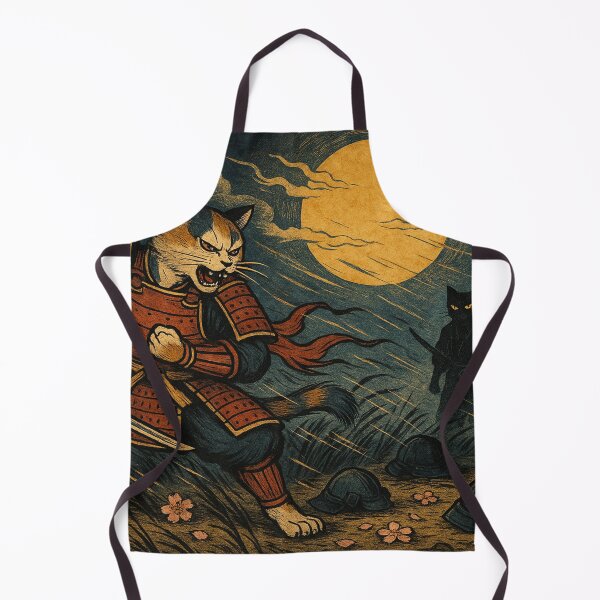 Item preview, Moonlit Clash: Calico Samurai Faces Destiny designed and sold by ポチDX.