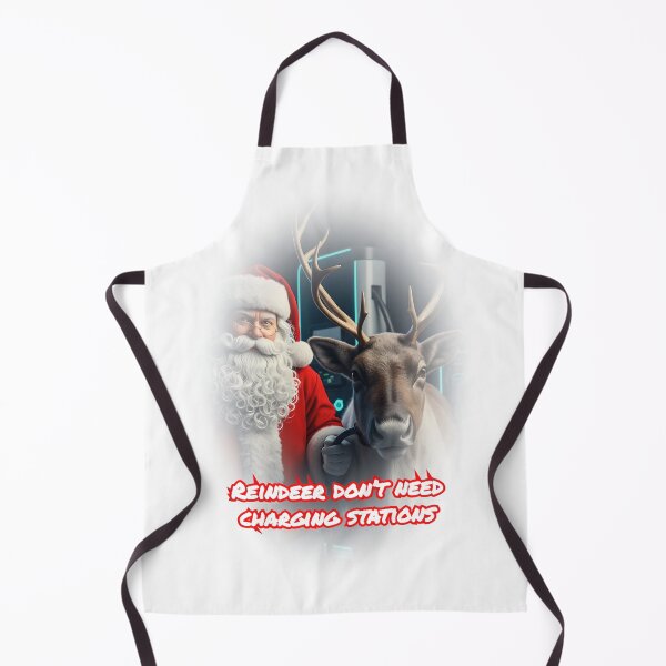 Item preview, Funny Santa Reindeer Charging Station Christmas Humor designed and sold by WitWarp.