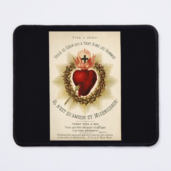 Item preview, Most Sacred Heart of Jesus — French Vintage Holy Card designed and sold by urlobabtt46.