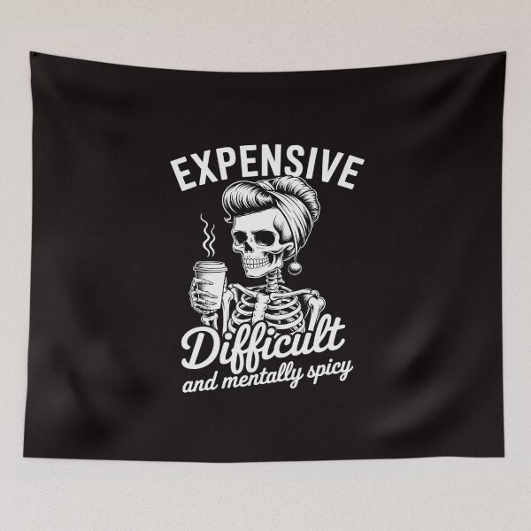 Item preview, Expensive Difficult and Mentally Spicy Skeleton designed and sold by KingsLife1994.