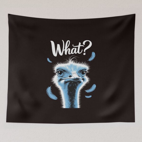 Item preview, Expressive Emu Face Virginia Wright designed and sold by KingsLife1994.