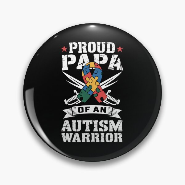 Item preview, Proud Papa Of An Autism Warrior Awareness Ribbon designed and sold by AnixieArtFun.