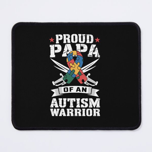 Item preview, Proud Papa Of An Autism Warrior Awareness Ribbon designed and sold by AnixieArtFun.
