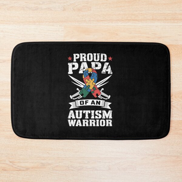 Item preview, Proud Papa Of An Autism Warrior Awareness Ribbon designed and sold by AnixieArtFun.
