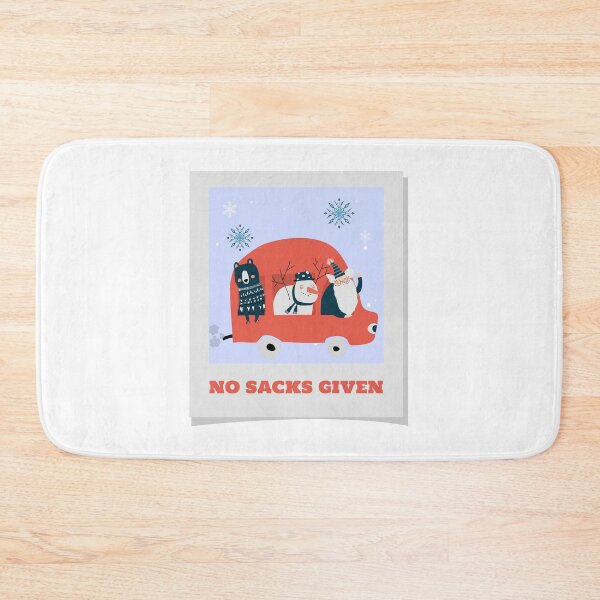 Item preview, No Sacks Given. Cheeky Christmas. Santa on road trip. designed and sold by PathOriginals.