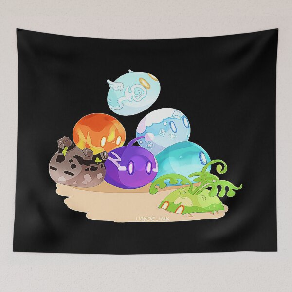 Item preview, Genshin Slimes designed and sold by arvingayen.