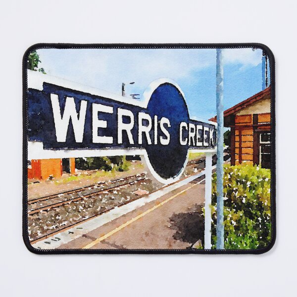 Item preview, Werris Creek Sign Art Print designed and sold by LightSplashes.