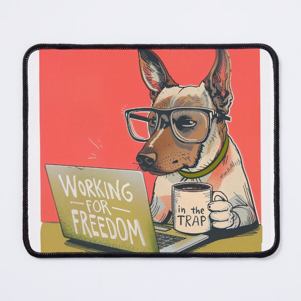 Item preview, OFFICE-DOG-WORKING-FOR-FREEDOM designed and sold by Kalossa-JR.