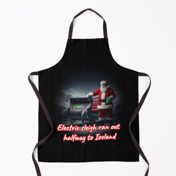 Item preview, Electric Sleigh Ran Out Funny Christmas Quote Art designed and sold by WitWarp.