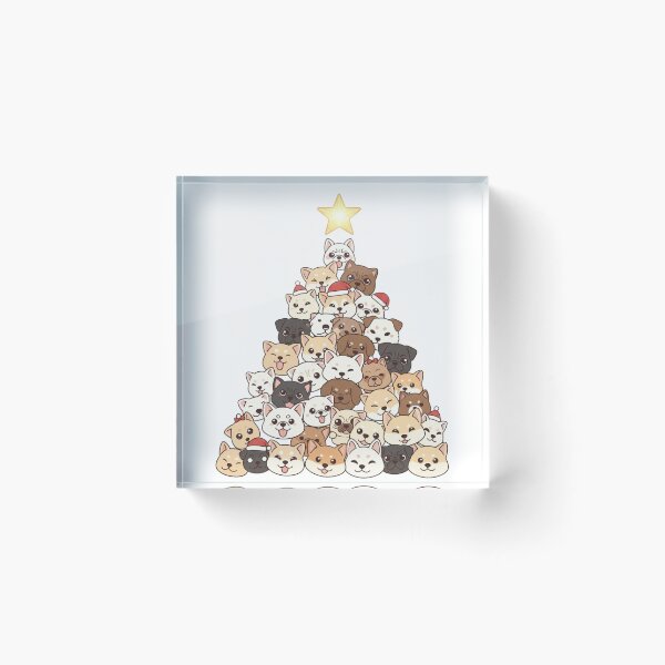 Item preview, Dog Lover's Christmas: Manga Canine Tree with Star Topper Christmastree designed and sold by ilkami.