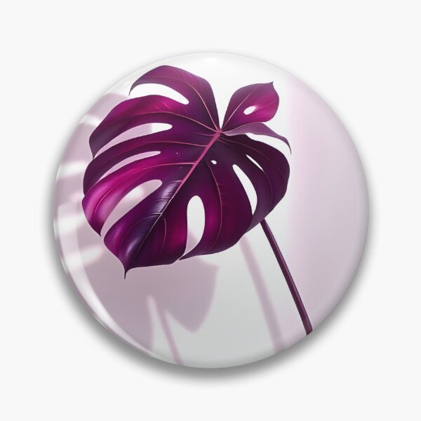 Item preview, Dark Purple Palm Leaf with Shadow – Botanical Silhouette designed and sold by EmeraldeaArt.