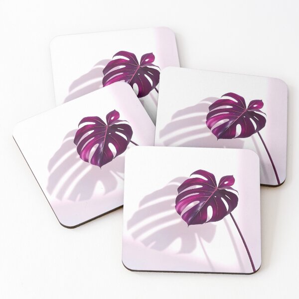 Item preview, Dark Purple Palm Leaf with Shadow – Botanical Silhouette designed and sold by EmeraldeaArt.