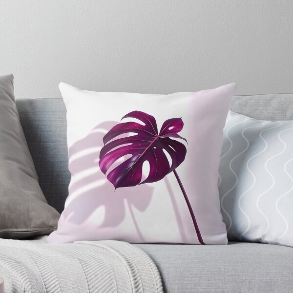 Item preview, Dark Purple Palm Leaf with Shadow – Botanical Silhouette designed and sold by EmeraldeaArt.