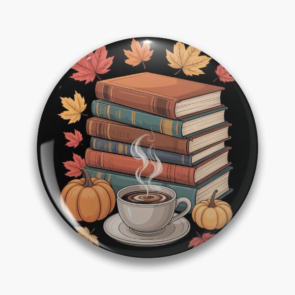 Item preview, Books Tea Lovers Fall Autumn Leaves and Pumpkins  designed and sold by GGrizeldaRivas.