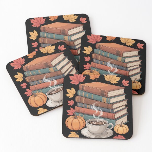 Item preview, Books Tea Lovers Fall Autumn Leaves and Pumpkins  designed and sold by GGrizeldaRivas.