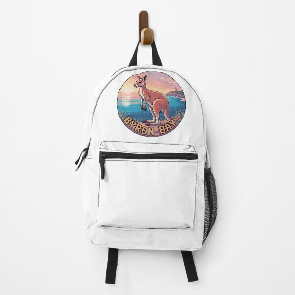 Item preview, Byron Bay Red Kangaroo at Sunset – Retro Pixel Coastal Art designed and sold by CircinusStore.