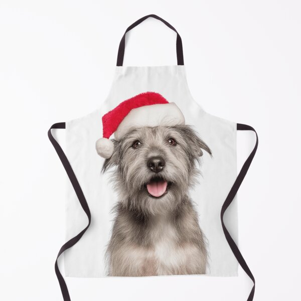 Item preview, Cute Glen of Imaal Terrier Christmas Art — Wicklow Terrier Wearing Santa Hat designed and sold by LazyOwlStore.