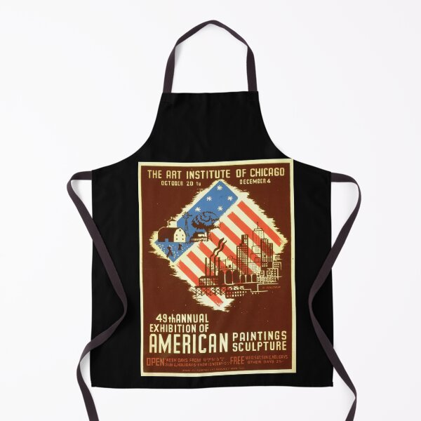 Item preview, Vintage American Art Poster | 49th Annual Exhibition | Art Institute of Chicago | Federal Art Project | M Waltrip Design designed and sold by artofuniverse.