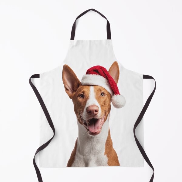 Item preview, Cute Ibizan Hound Christmas Art — Ibizan Hound Wearing Santa Hat designed and sold by LazyOwlStore.