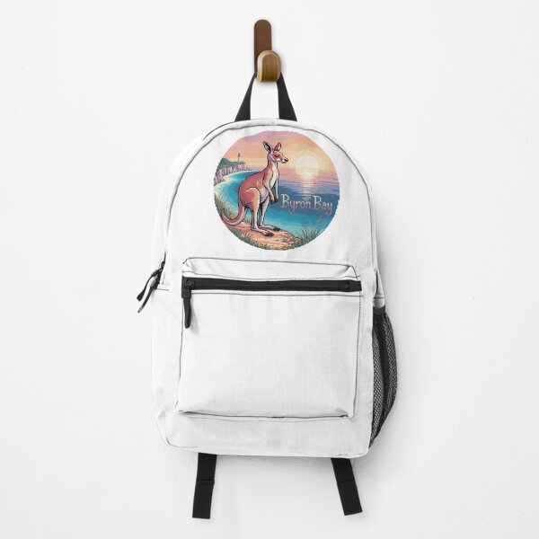 Item preview, Byron Bay Red Kangaroo Sunset – Pixel Coastal Art designed and sold by CircinusStore.