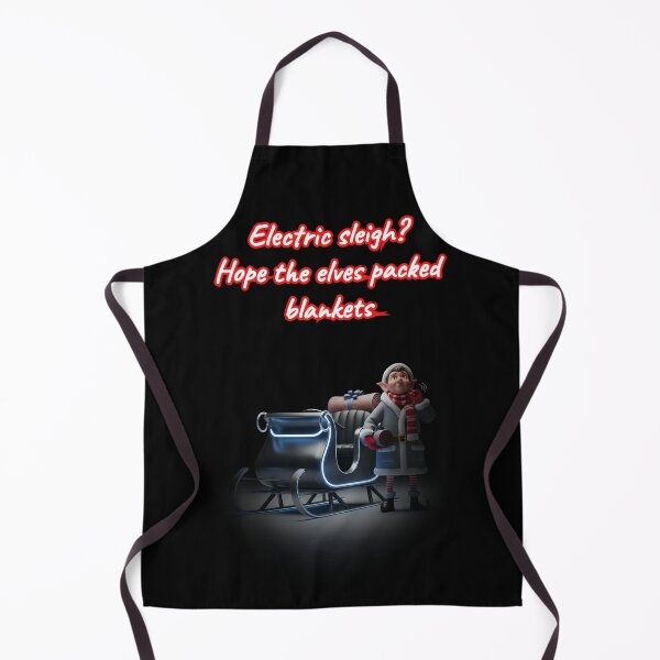 Item preview, Electric Sleigh Elf Humor Funny Christmas Art designed and sold by WitWarp.