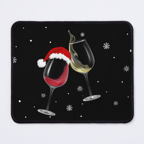 Item preview, Festive Toast – Wine Celebration with Santa Hat designed and sold by Compusmurf Design.