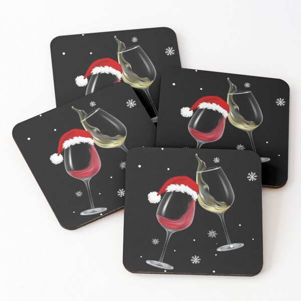 Item preview, Festive Toast – Wine Celebration with Santa Hat designed and sold by Compusmurf Design.